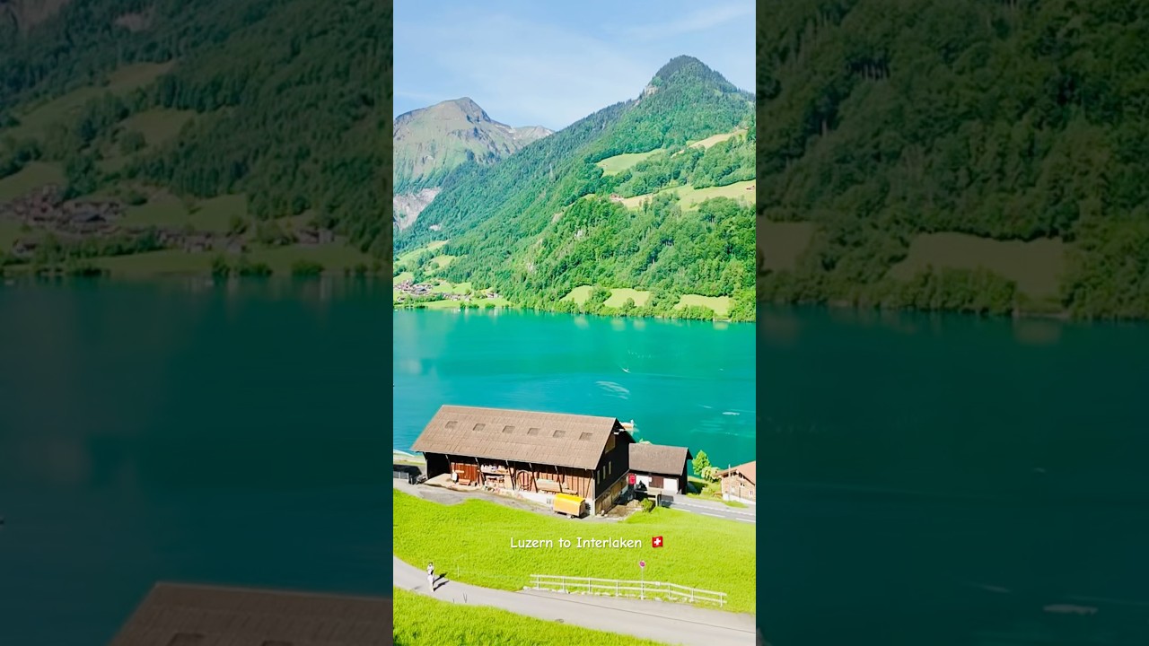 Our dreamy vacation shorts! Luzern to Interlaken 🇨🇭#travelcapture #ytshorts #switzerland #fypage