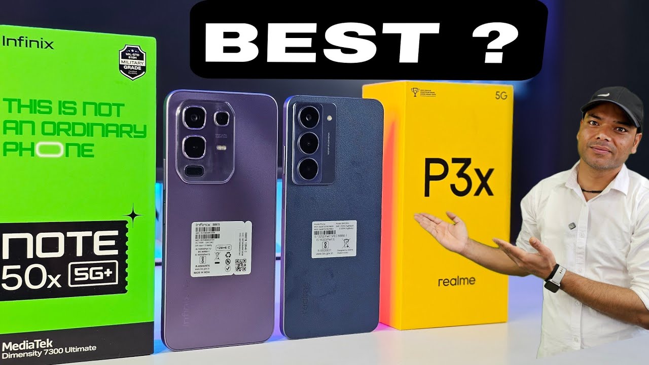 Infinix Note 50X Vs Realme P3x Unboxing And Comparison! Which Is Best Smartphone ?