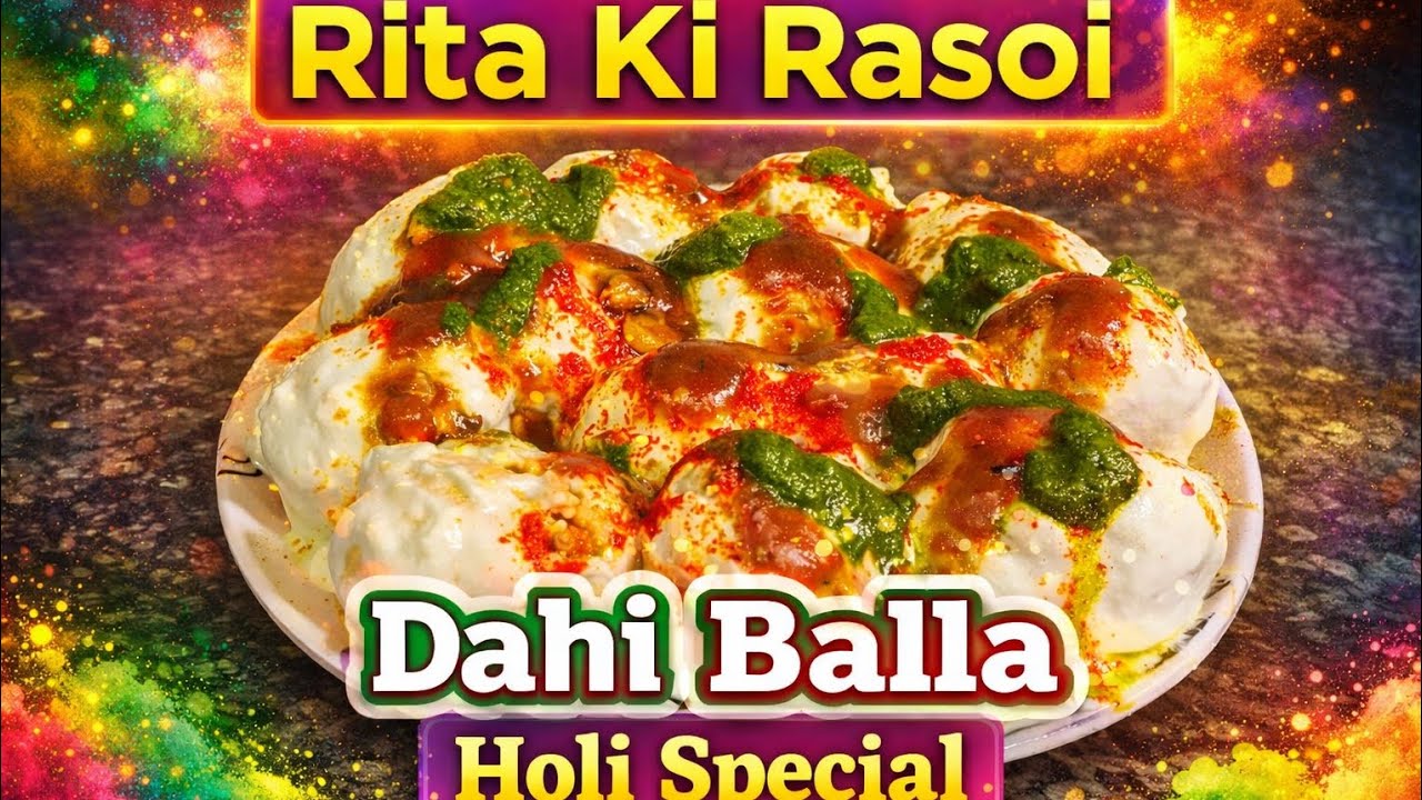 Holi Special Soft Dahi Balla Recipe | मुहं में घुल जाने वाले नरम दही भल्ले #video #ritakirasoi 