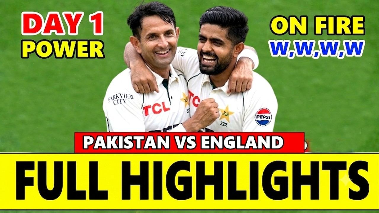 England vs Pakistan 2nd Test Match Day 1 Full Highlights 2026