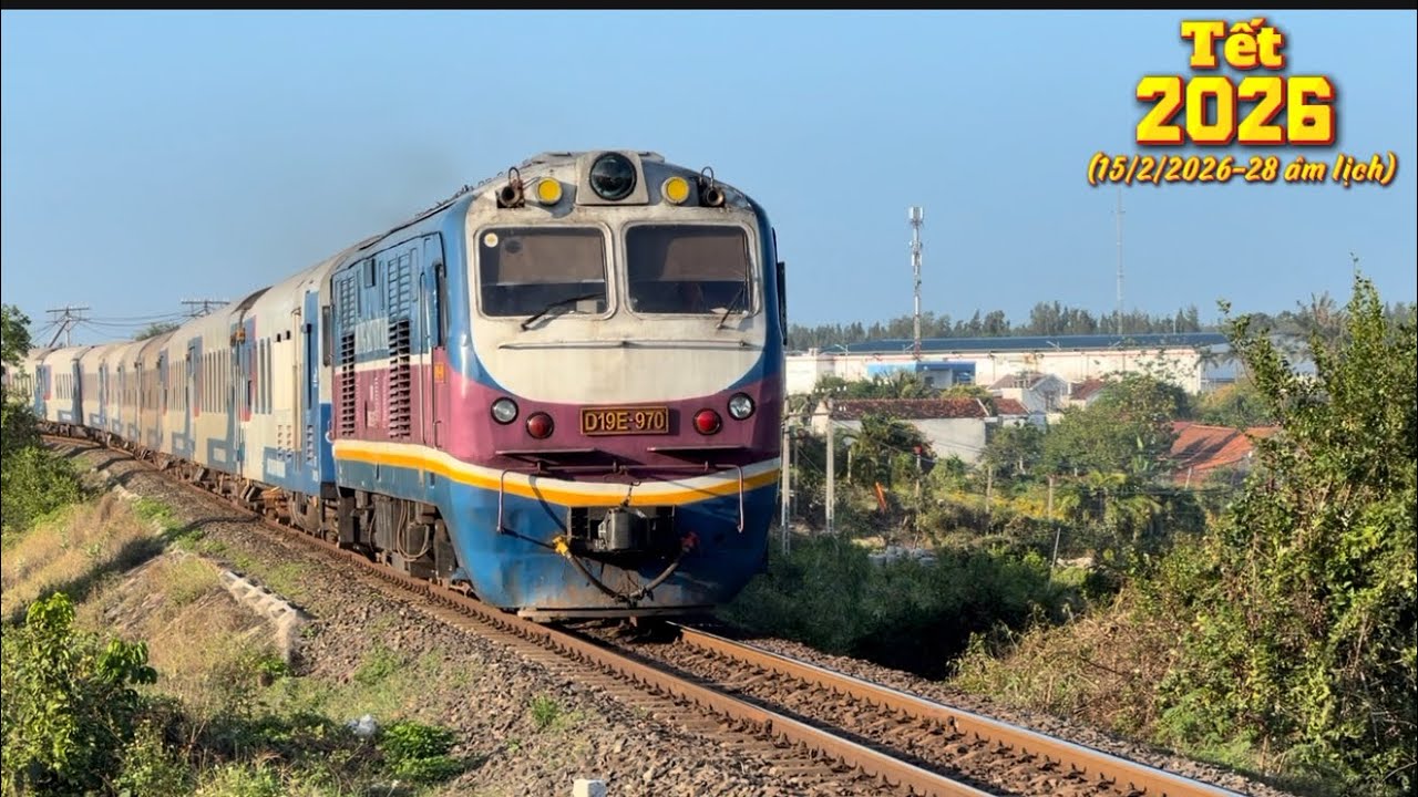 [PVR 736] TẾT : 4 chuyến tàu trong ngày chủ nhật tại Tuy Hoà (15/2/2026-28 âm lịch)