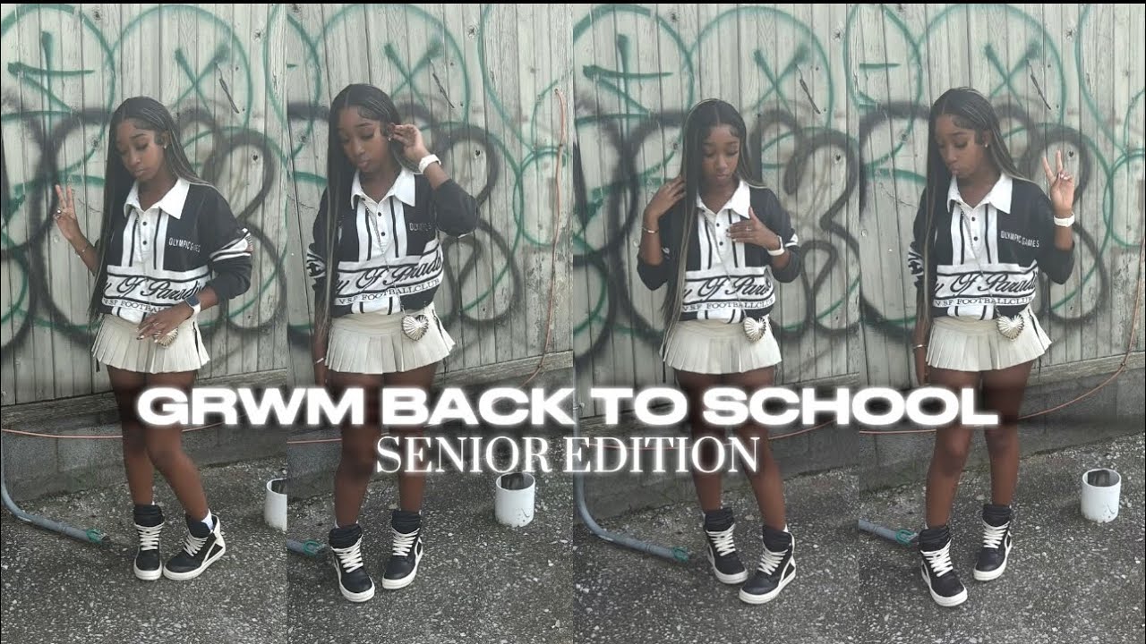 FIRST DAY OF SCHOOL GRWM + VLOG | SENIOR YEAR EDITION 