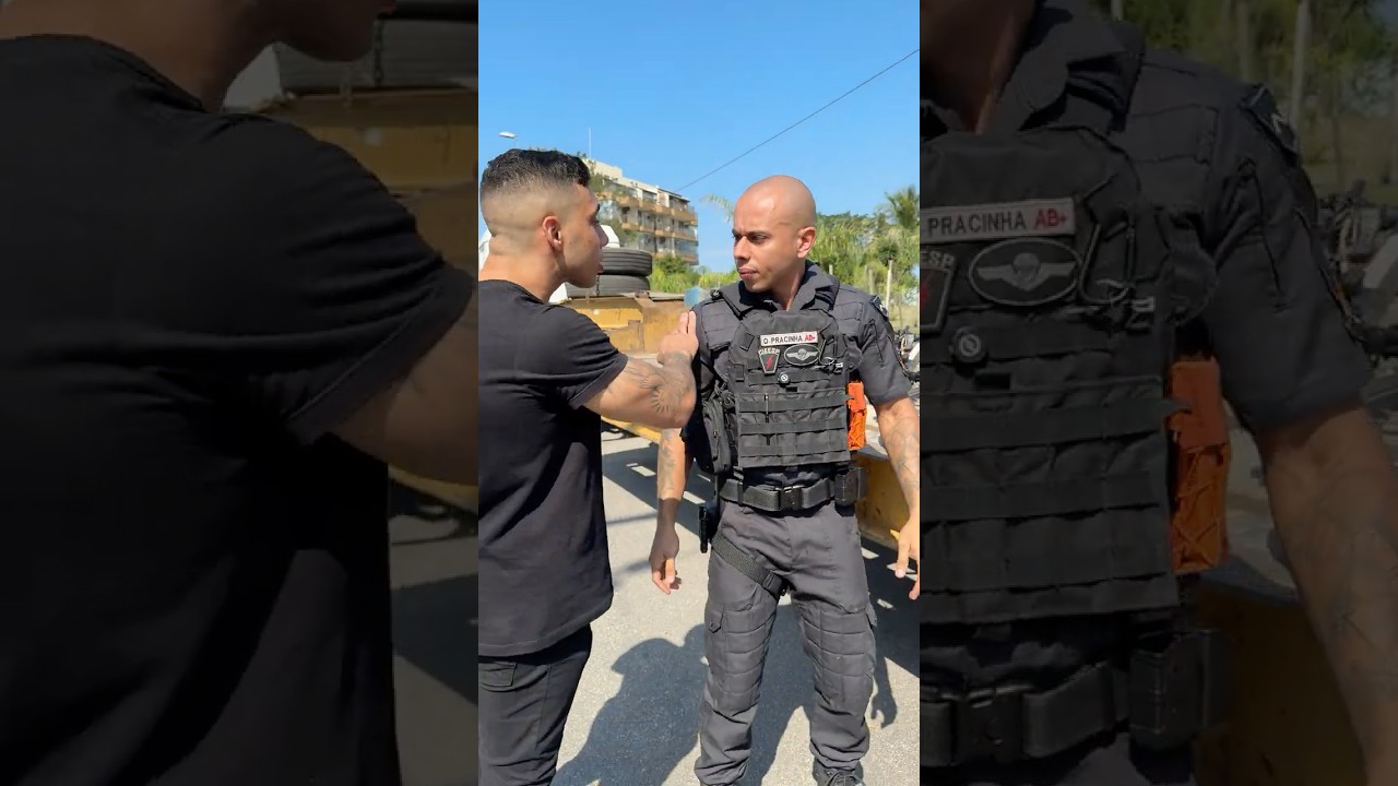 EMPURREI O POLICIAL MILITAR DA M&Aacute;FIA! #gabrielmonteiro #policia #militar #operacao #riodejaneiro