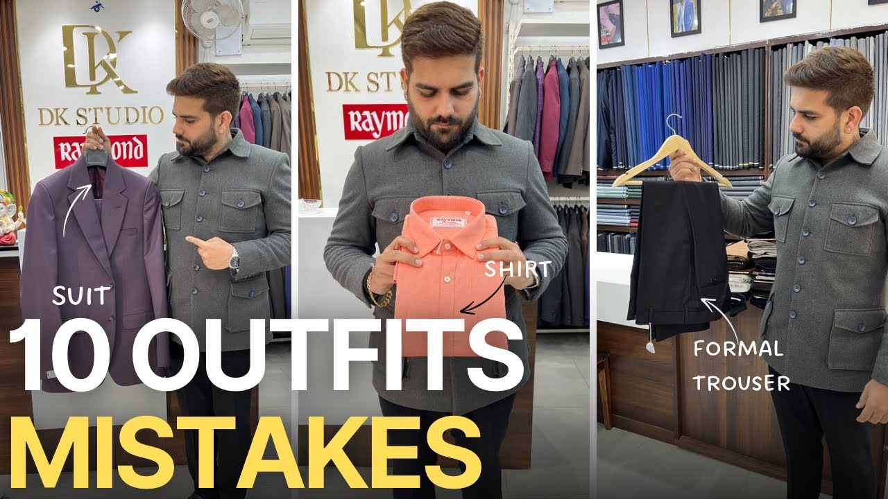 10 outfit mistakes with men’s formal outfits | guide🤵‍♂️✅❎