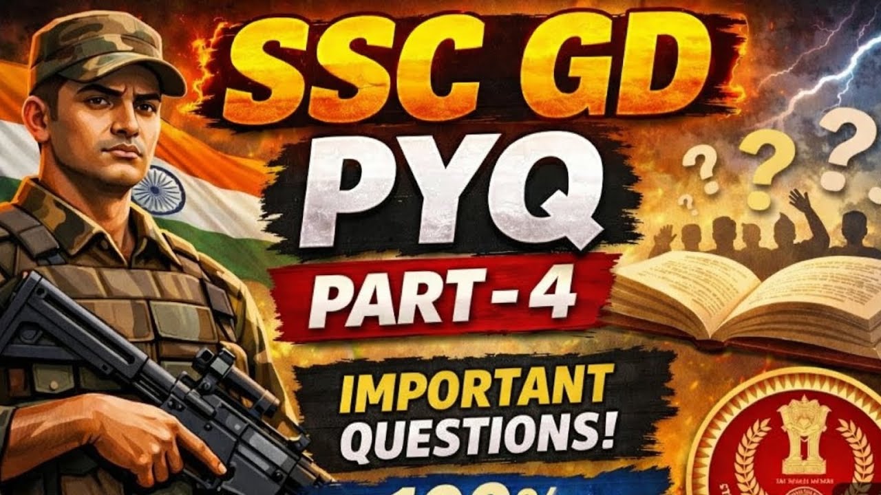 SSC GD Maths PYQ | Most Important Question for 2025-2026 Exam 