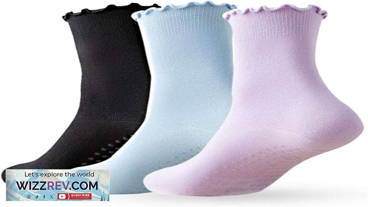 3 Packs Pilates Socks with GripsYoga Socks Barre Socks Non Slip Socks Review