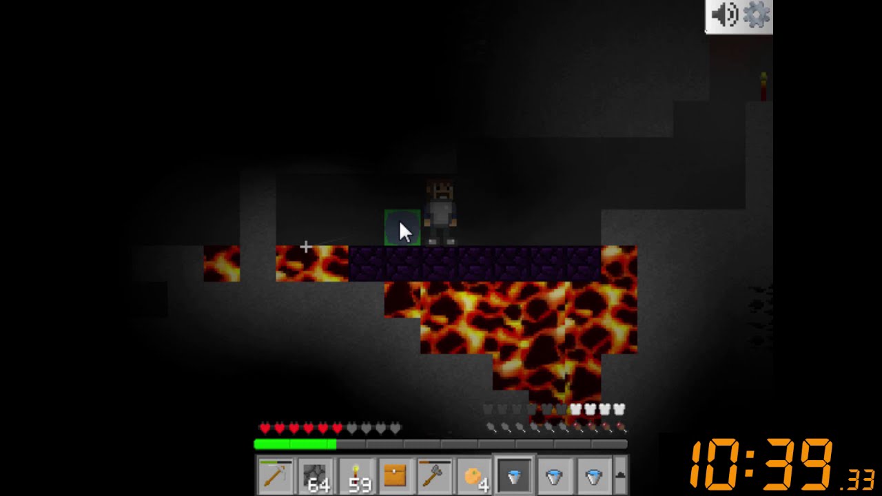 Mine Blocks Speedrun: Enter the Nether (17:46)