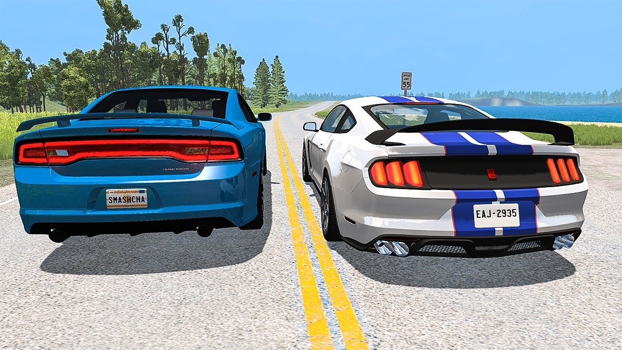 Street Racing Crashes #4 - BeamNG DRIVE
