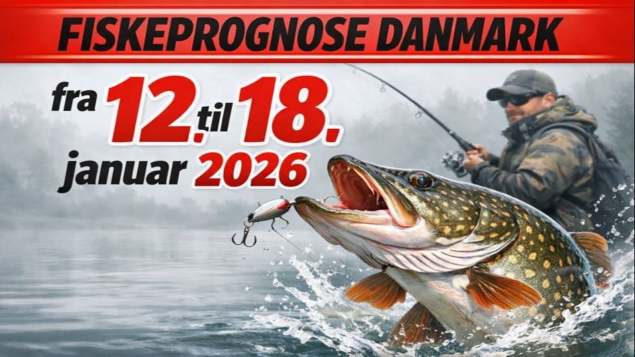 FISKEPROGNOSE i Danmark fra 12. til 18. januar 2026: Dropp alt og bli med på fiske!