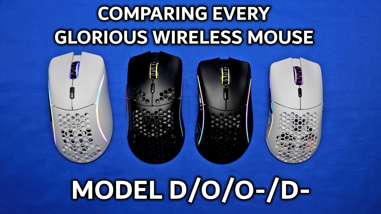 Glorious Wireless Mice Physical Comparison! All the Models!