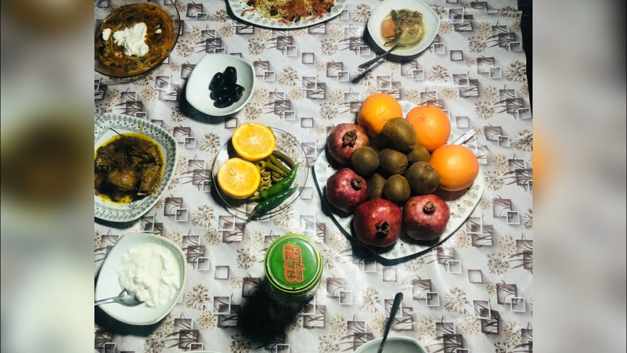 تجلیل از شب برات و روزه گرفتن مادر جانم 