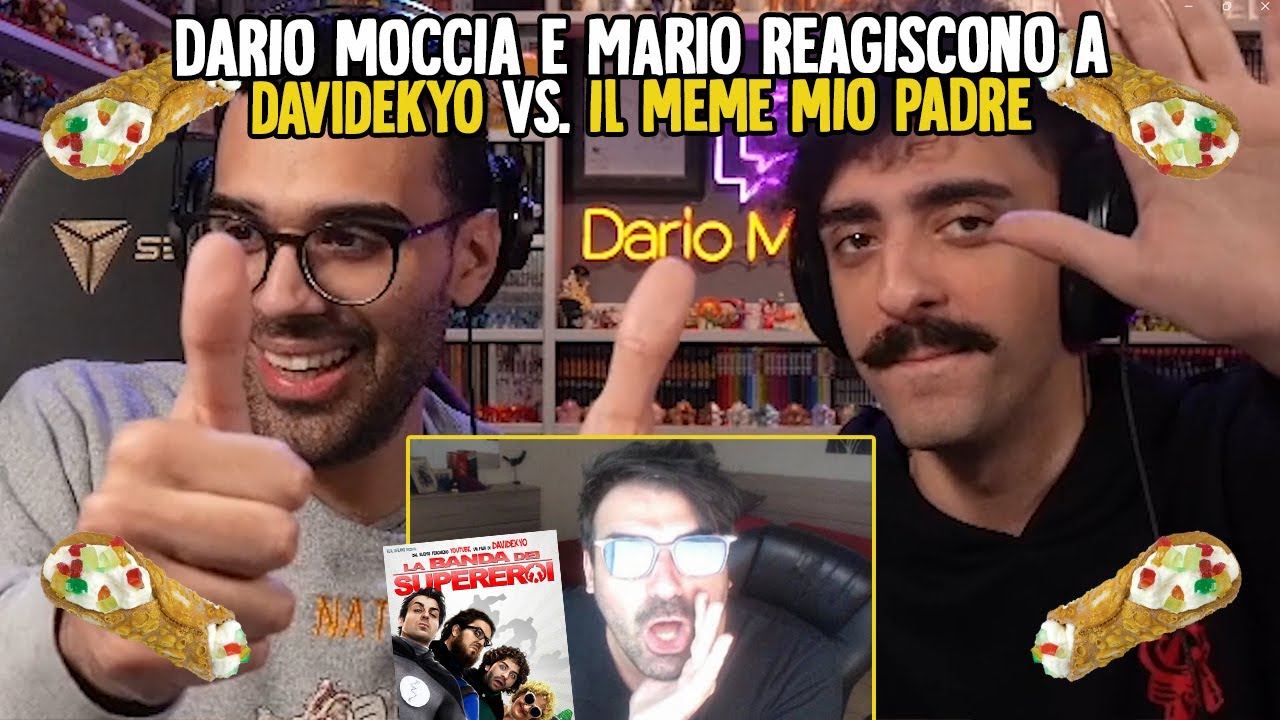 DARIO MOCCIA e MARIO REAGISCONO a DAVIDEKYO contro il MEME di MIO PADRE