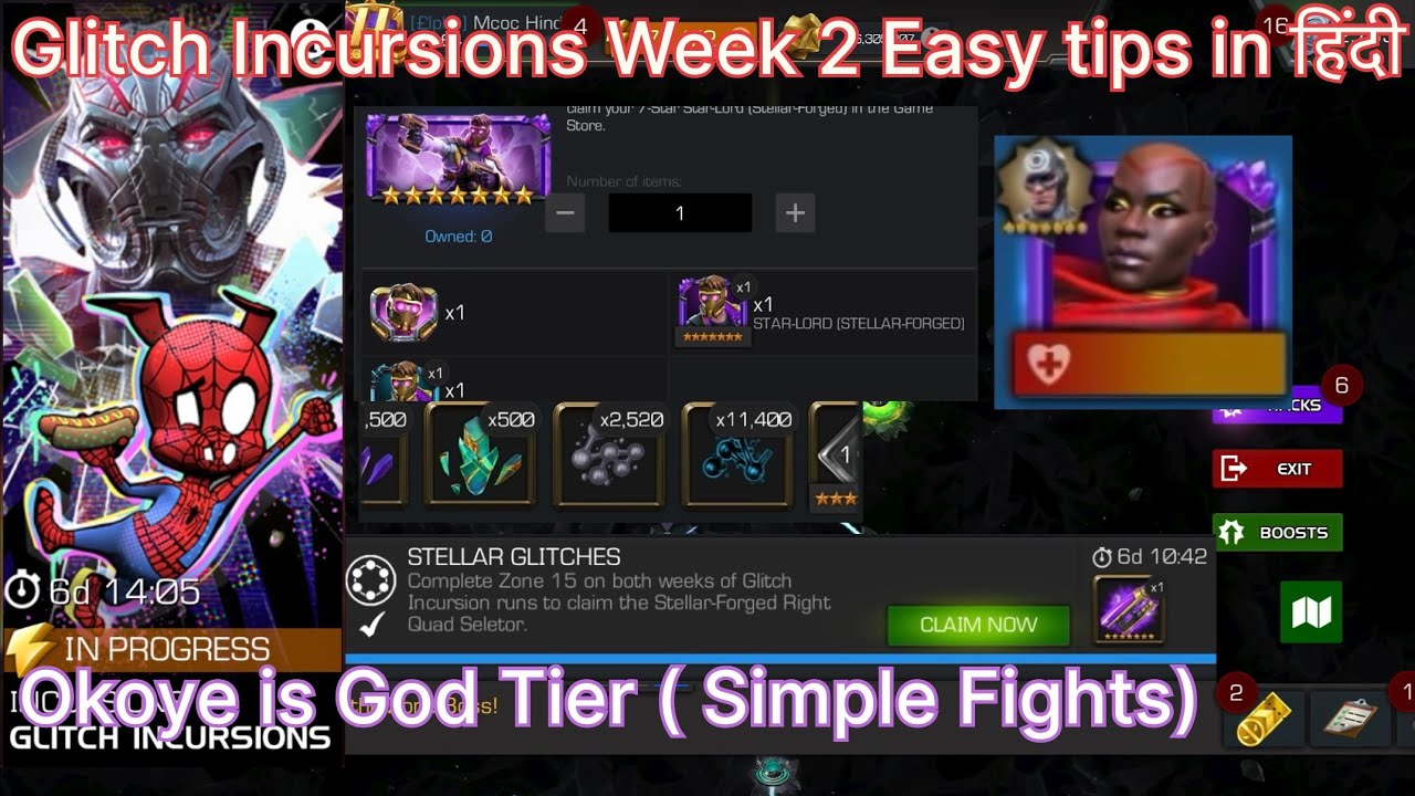 Glitch Incursions Week 2 Complete very Easy with Best champ Mcoc in Hindi 