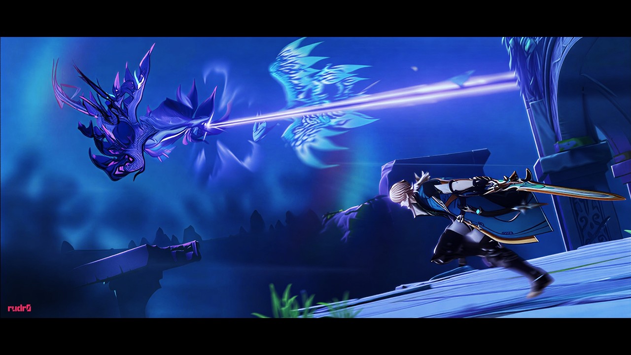 Evil Abyssal Dvalin vs Good Dvalin Fight Cutscene | Genshin Impact 6.4 Event
