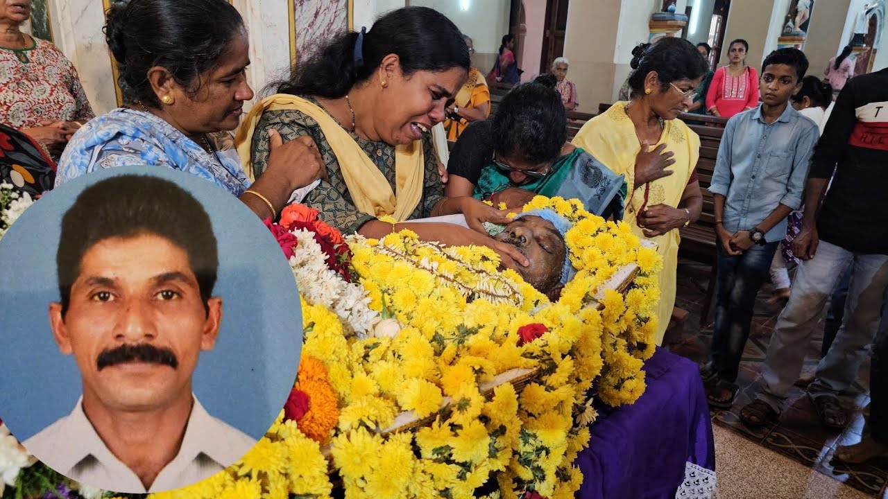 Funeral of loving Sylvester Dsouza(54)  h/o Poornima, St Joseph ward, agrar Bantwal