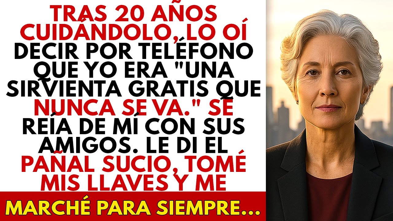 Tras 20 Años Cuidándolo, Lo Oí Decir Que Yo Era Una Sirvienta Gratis—Le Di El Pañal Y Me Marché