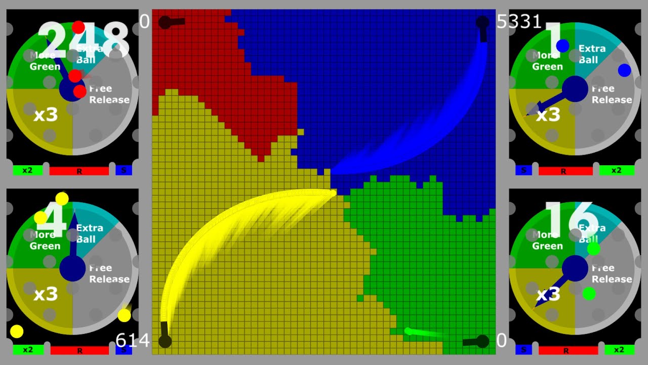 Multiply or Release - Algodoo Marble Race