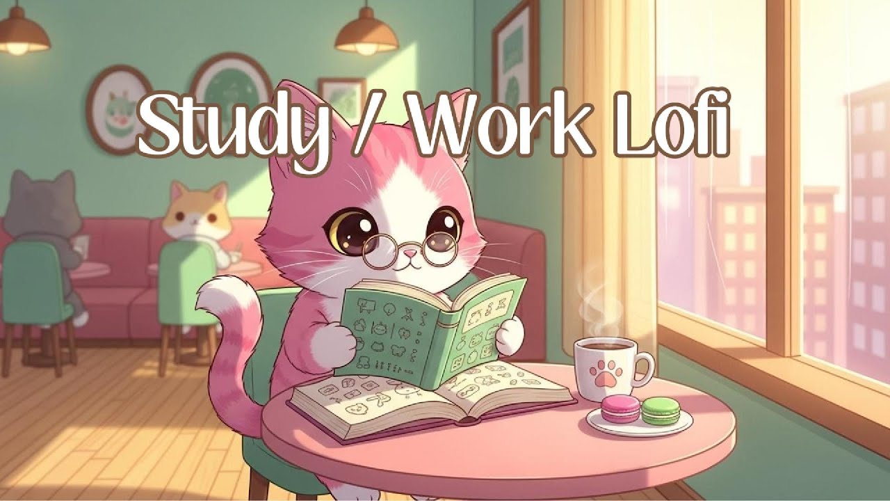 Cozy Cat Cafe Lofi ☕🐱 | Study, Work, Relax | Kitty Caffe Radio