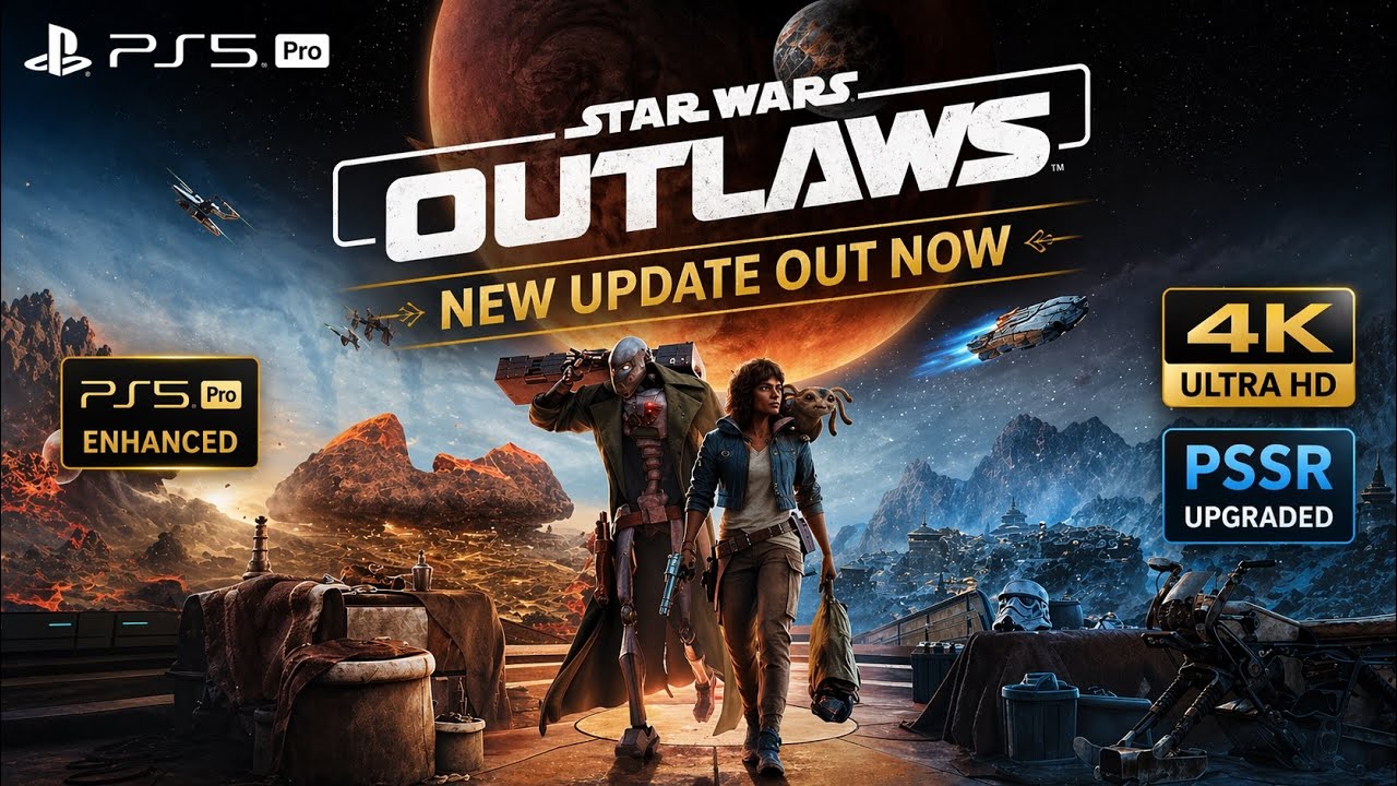 Star Wars Outlaws PS5 Pro PSSR Update 🔥 INSANE 4K Graphics Showcase