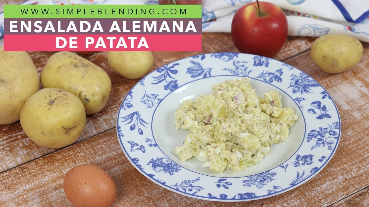 ENSALADA ALEMANA DE PATATA | Ensalada de patata estilo alemán | Plato vegetariano