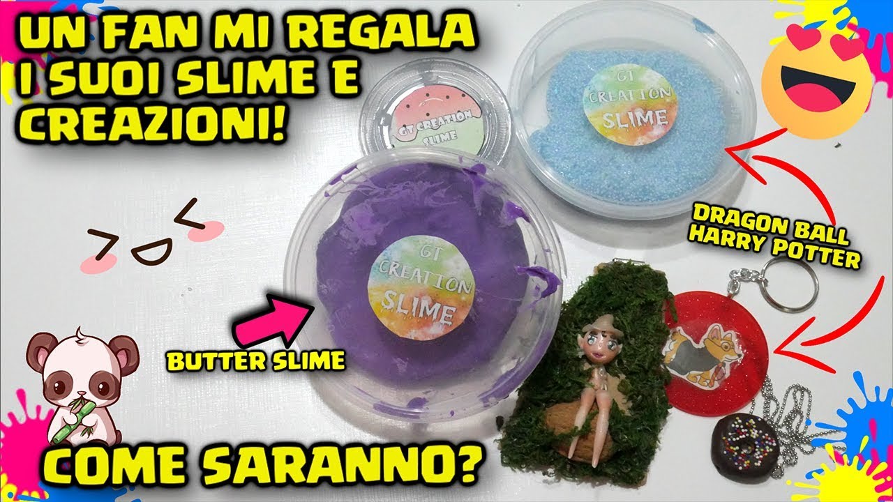 UN FAN MI REGALA I SUOI SLIME! COME SARANNO? Reazione GT CREATION SLIME Shop By FrancyDreams