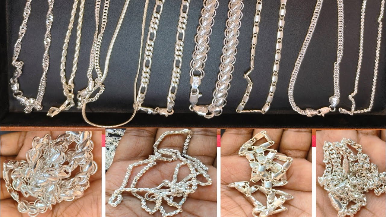 फैंसी चांदी का चेन डिजाइन वजन और कीमत //silver chain design with price #viral #video #trending