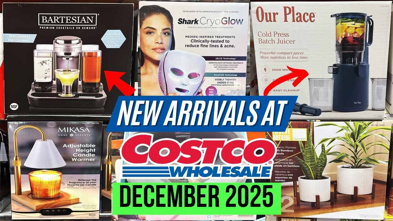 🔥COSTCO NEW ARRIVALS FOR DECEMBER 2025:🚨NEW NAME BRANDS! Kitchen Gadgets, Cocktail Maker & More!