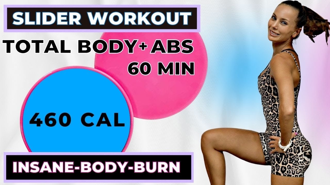 60-Minute At-Home Glider Workout (fat burn, full body sculpting & abs) | Juliette Wooten