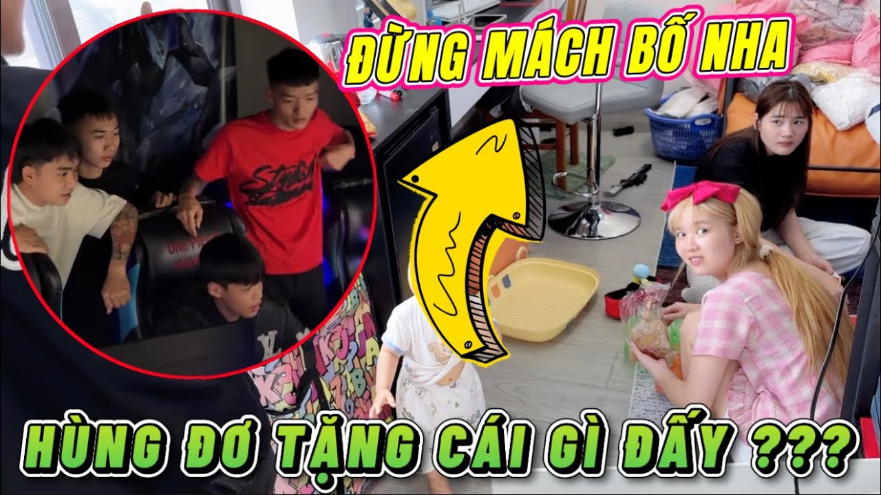 Hùng Đơ Mua Quà Tặng Chanh Chanh & Hoàng Em Xi.n Lỗi Việc Đi Nét