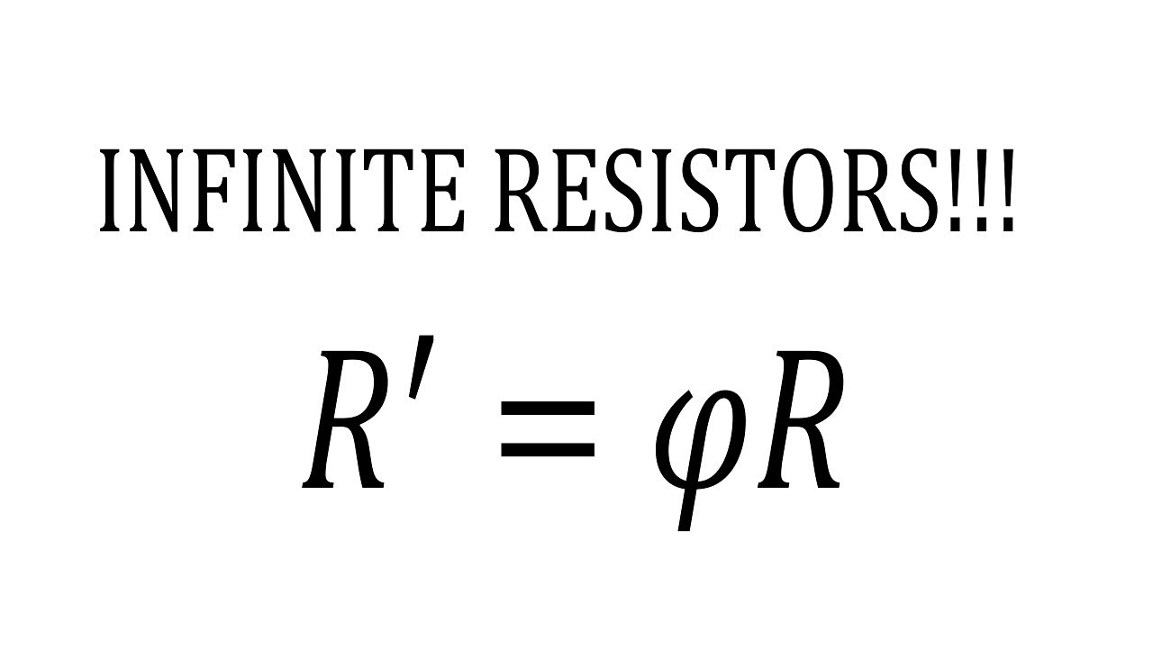 Infinite Ladder of Resistors - Golden Ratio