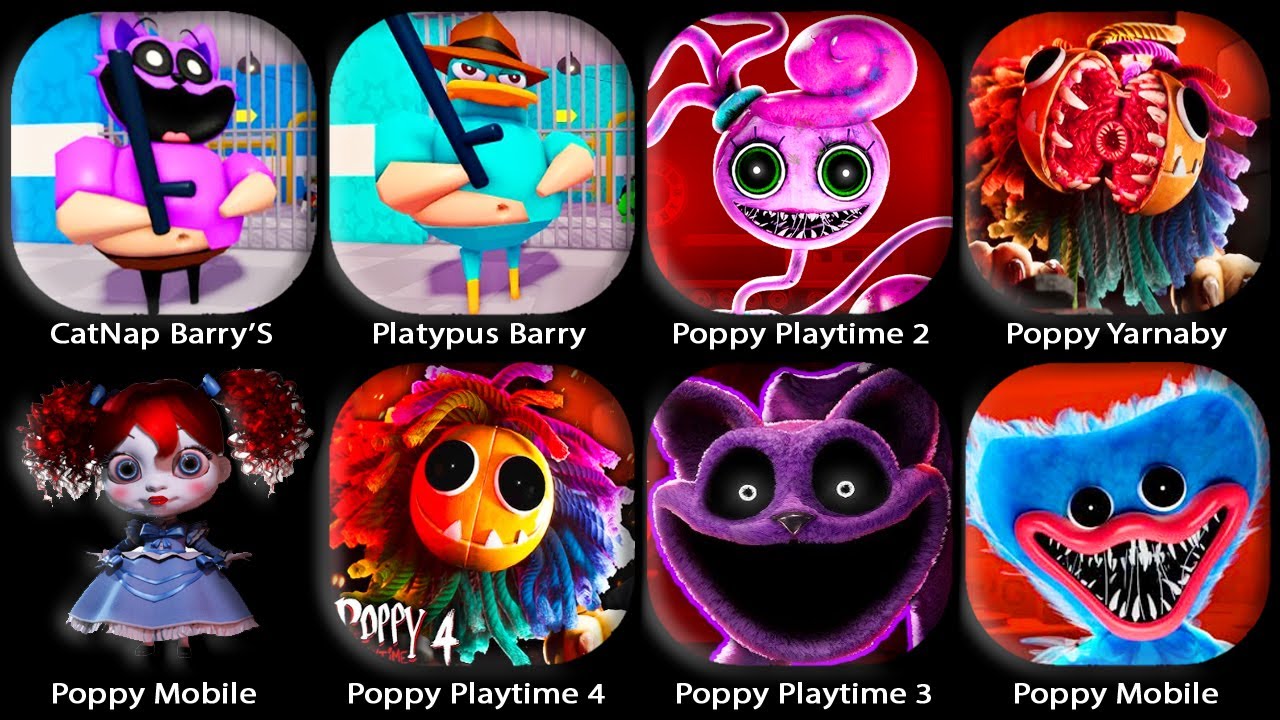 CATNAP BARRY'S PRISON RUN,Poppy Playtime Chapter 4 3 2 1 Mobile,Perry Platypus Barry's Prison Run