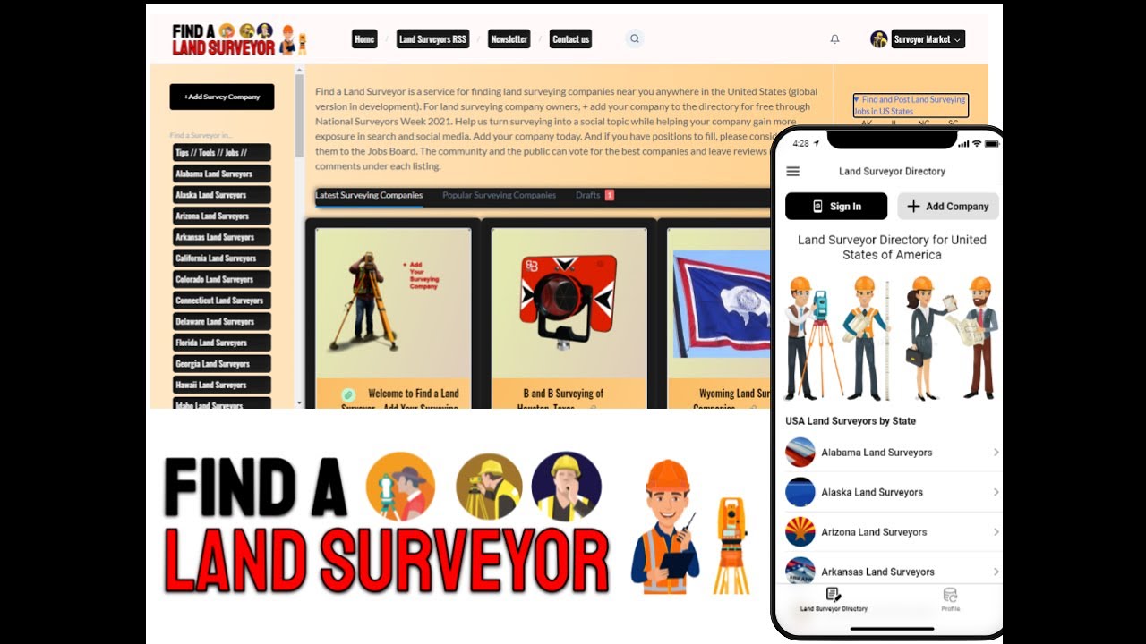 Land Surveyor Near Me - USA Land Surveying Company Directory