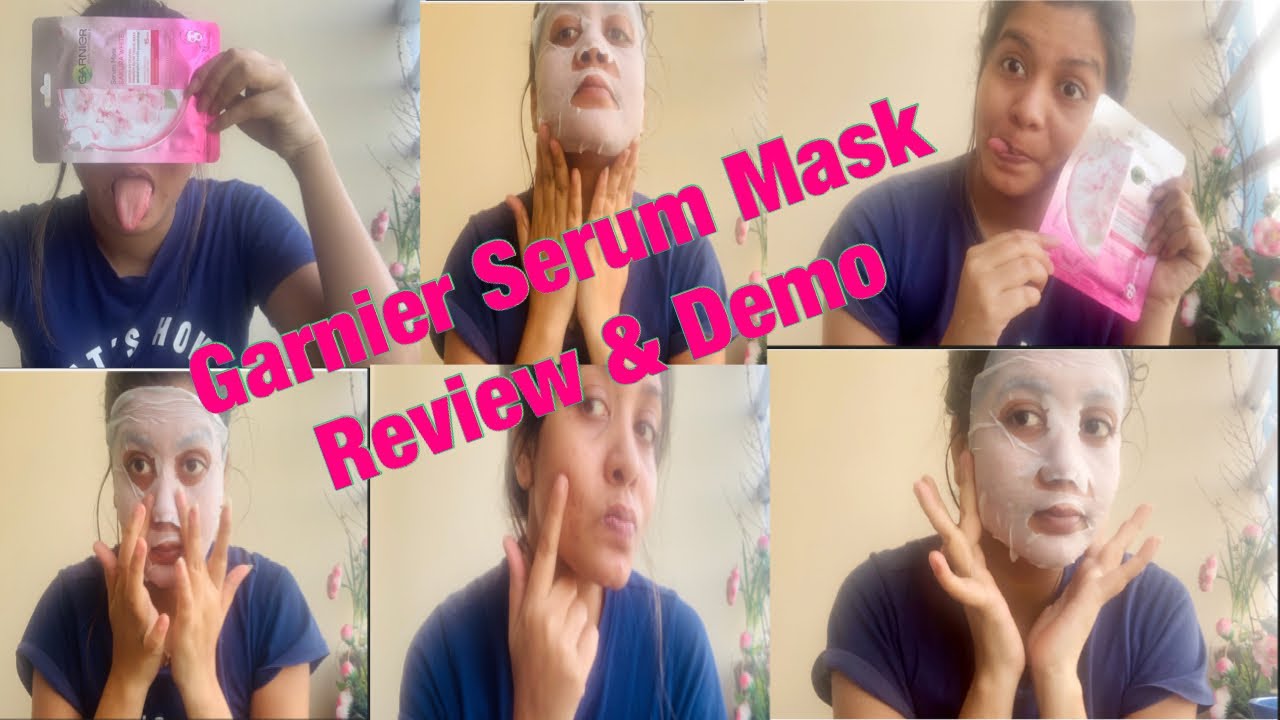Garnier Sakura White Serum Mask ।।How to apply mask on face ।।Dhaka Bangladesh