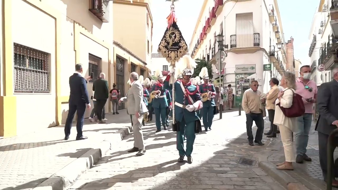 Coronación Campillos- Llegada a la Capilla Ntra Sra del Rosario Monte-Sión Jueves Santo 2022 Sevilla