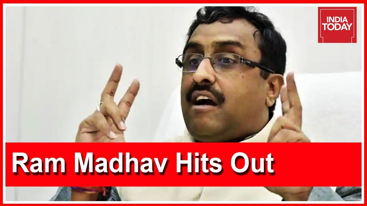 BJP's Ram Madhav Accuses NC, PDP For Acting On Pakistan's Orders