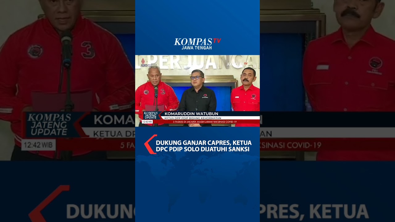 Ketua DPC PDIP Solo Dijatuhi Sanksi #viral #shorts #trending #solo #pdiperjuangan #ganjarpranowo