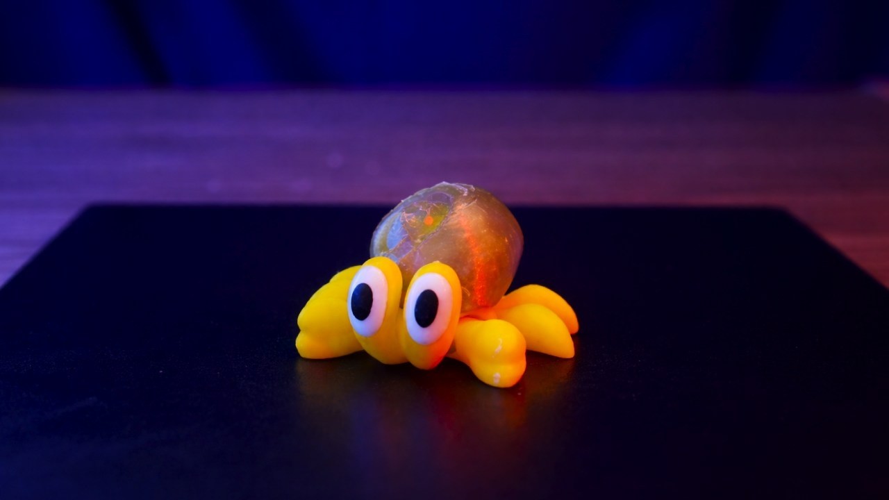 Articulated Hermit Crab 3D Printed
