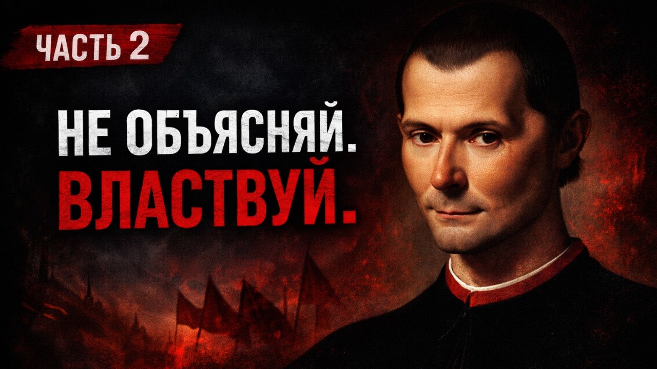 НЕ ОБЪЯСНЯЙ. ВЛАСТВУЙ. 7 Уровней Психологического Контроля | Макиавелли Часть 2