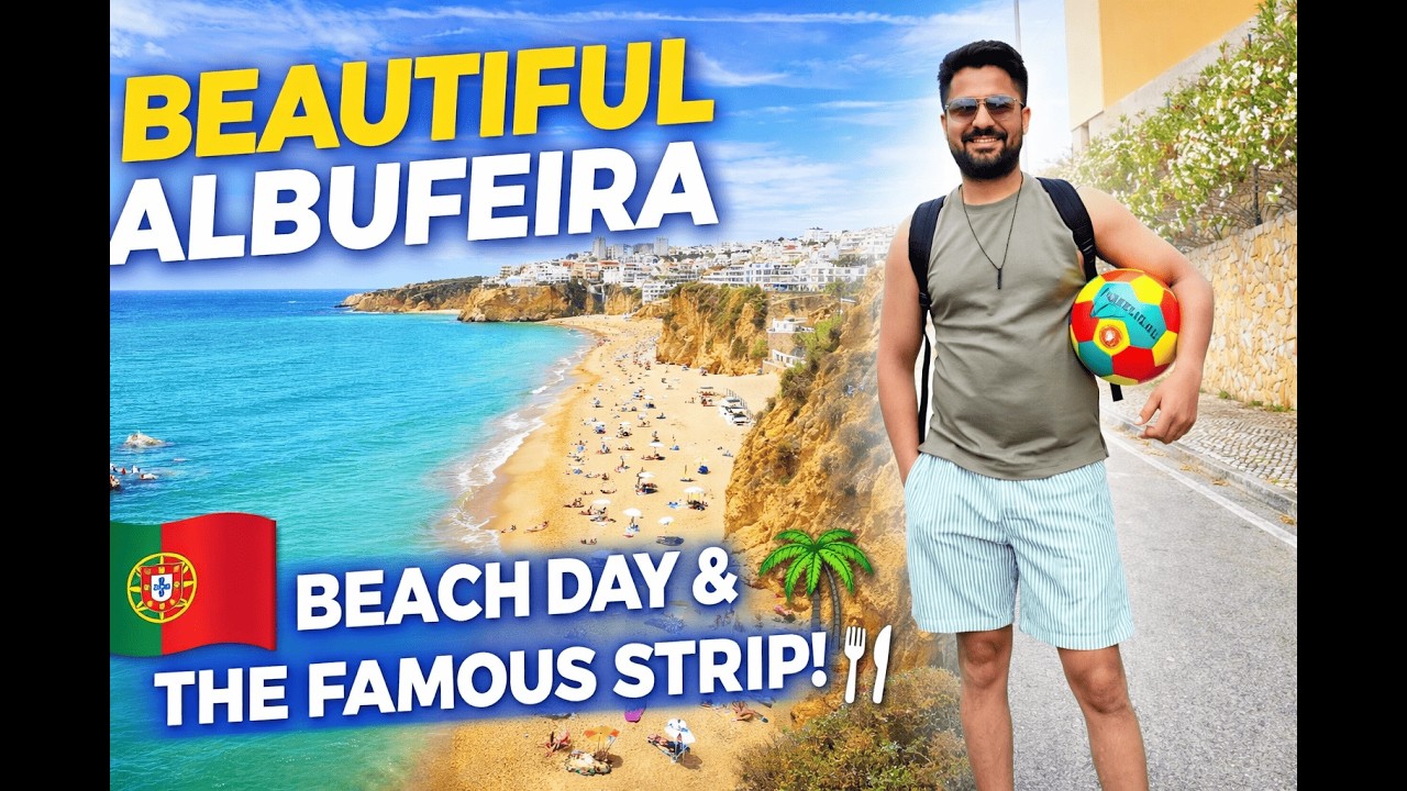Albufeira, Algarve 🇵🇹 | Stunning Beaches, Cliff Views & A Perfect Day on The Famous Strip! 🌊✨