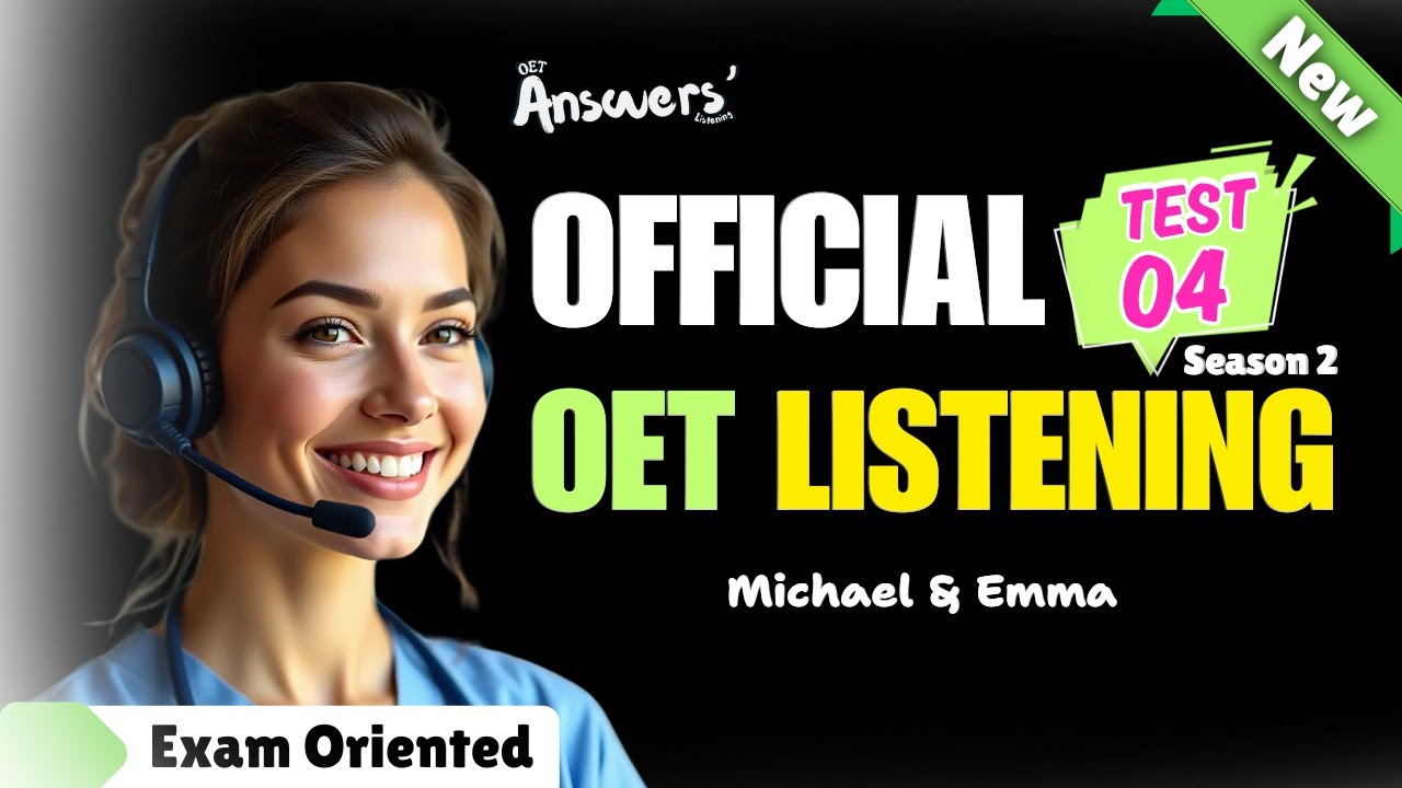 OET LISTENING TEST 26.05.2025 | #oet #oetexam #oetnursing #oetlisteningtest