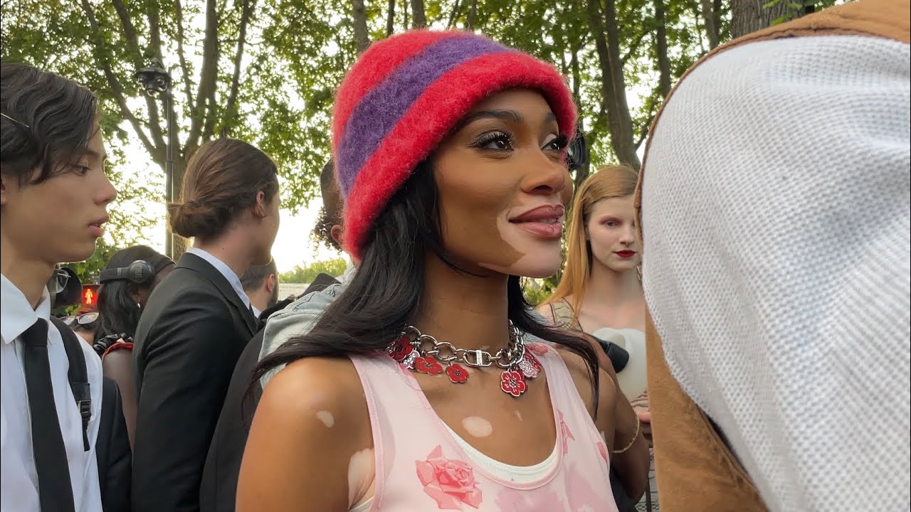 WINNIE HARLOW AT DIOR AND KENZO MEN’S SUMMER 2024 SHOWS IN PARIS