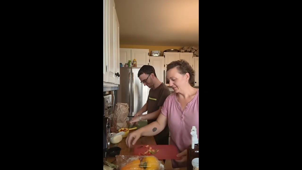 Mom Teaches me how to make Pasta Salad