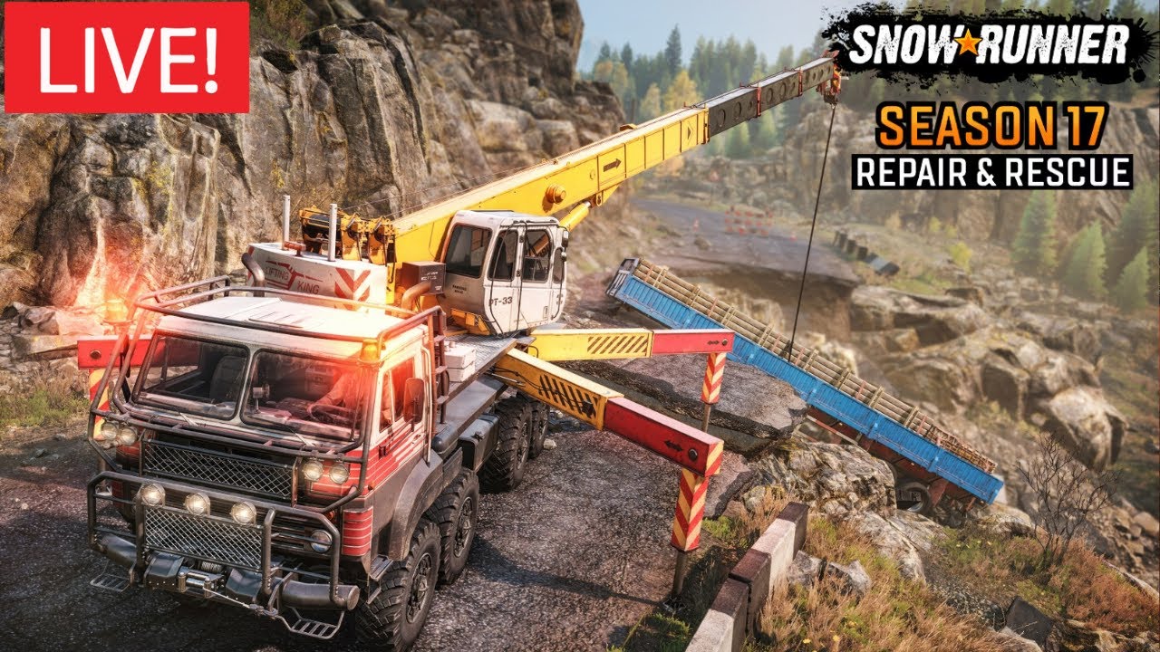 🔴LIVE: NEW SEASON 17 REPAIR & RESCUE FIRST LOOK! | Snowrunner Multiplayer