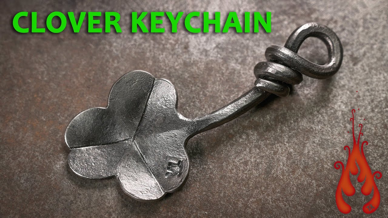 Blacksmithing - Forging a Clover Keychain