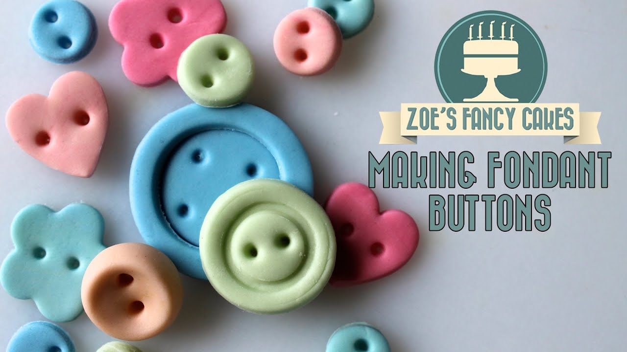 Making fondant buttons How To Cake Decorating Turorial