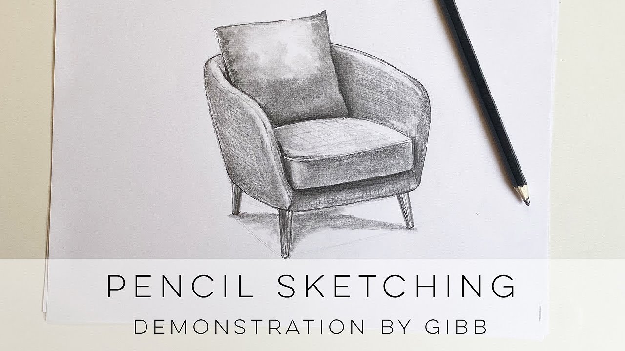 How to shade furniture with pencil