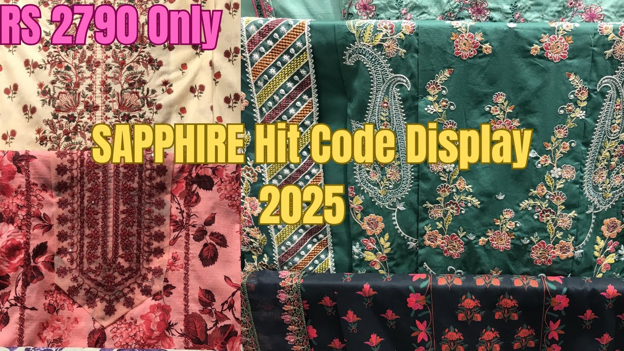 Sapphire Latest New Arrivals Festive Wear RS 2790 | April 2025