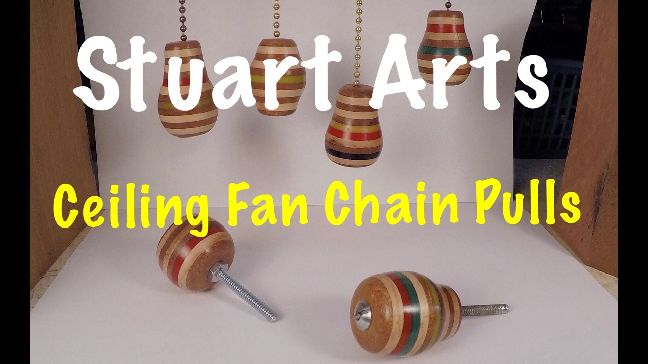 Turning Ceiling Fan Chain Pull Beads on the Wood Lathe - Stuart Arts Episode 47