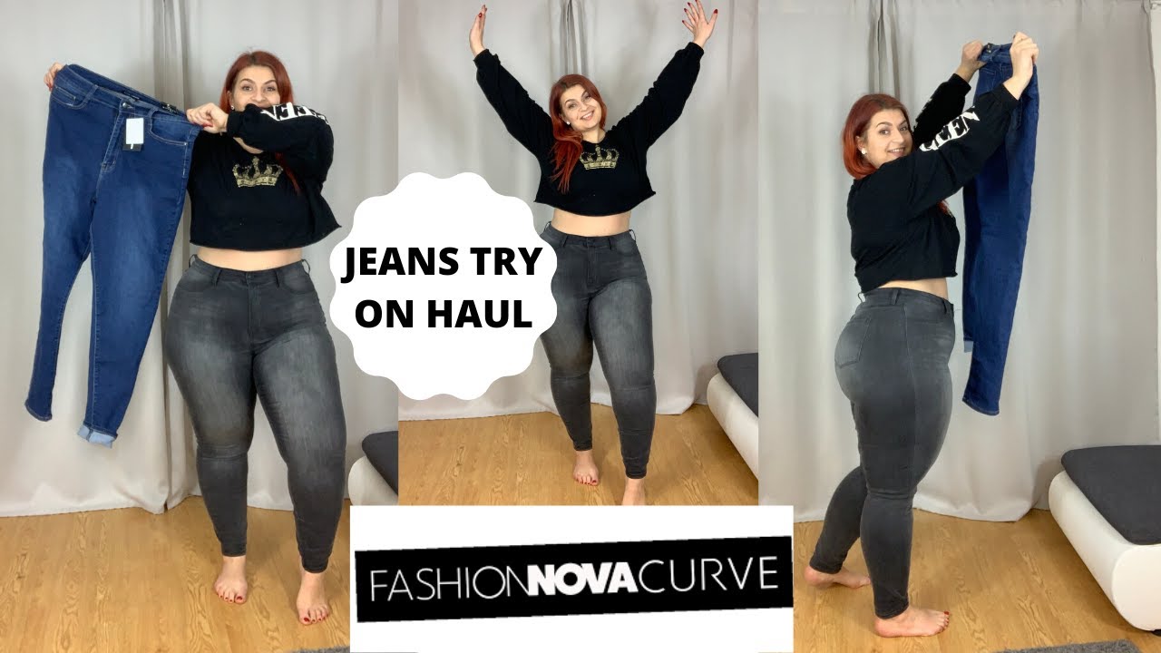 Fashion Nova Curve Jeans try on haul with Ioana