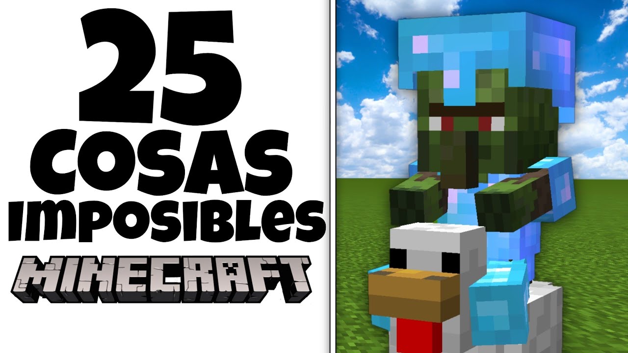 25 Cosas IMPOSIBLES De Encontrar en Minecraft